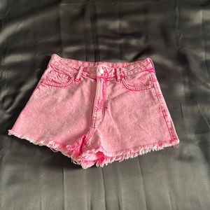 Pink washed out shorts, never worn!